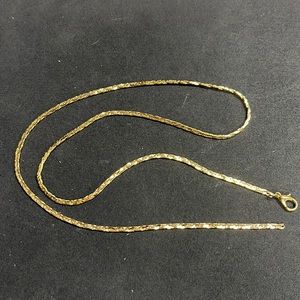 Gold plated necklace